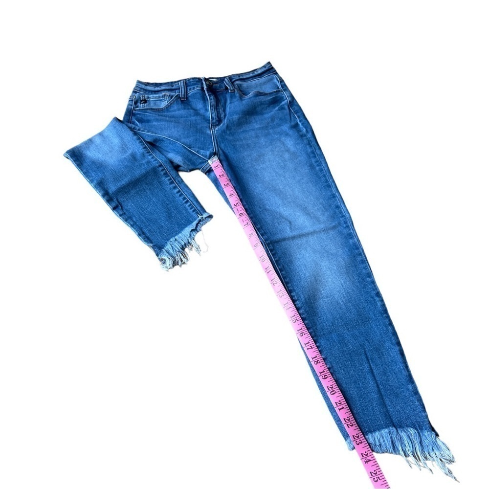 KanCan Women’s High Rise Raw Hem Frayed Ankle Jeans KC9121M, Size 7 / 27 - Picture 10 of 10
